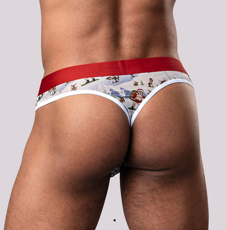 Christmas Thong Sheer Thong - Small/medium