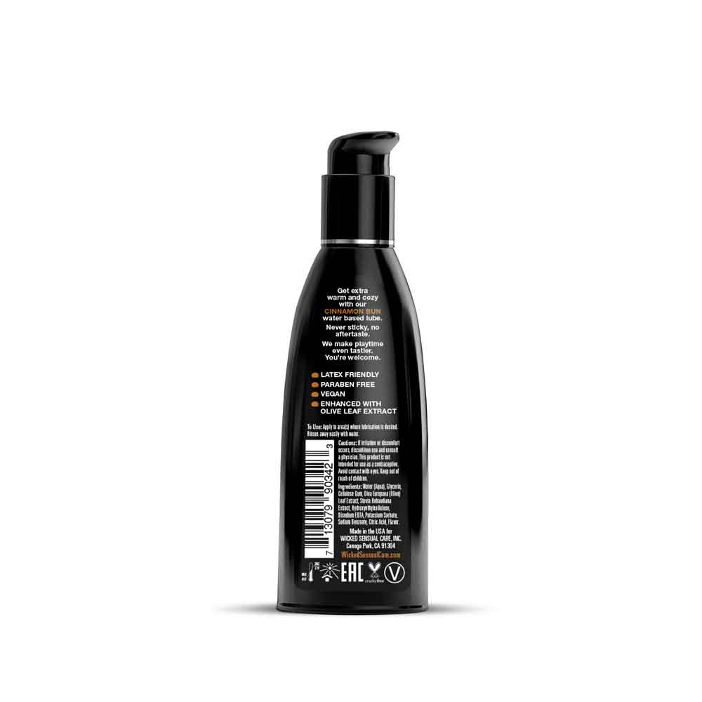 Aqua Cinnamon Bun Flavored Lubricant - Water Based | 2 oz